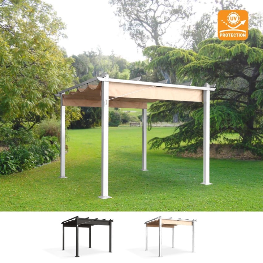 Alumiininen pihakatos Firenze UV Moon, 300x300 cm Tarjous