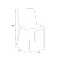Valkoinen ulkokalustesetti Provence Light, ruokapöytä 80x80 cm + 4 tuolia 