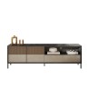 Mobiili TV-taso moderni 205x40x44cm 2 ovea laatikko Jahn Varasto