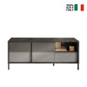 Moderni olohuoneen TV-taso, 2 ovea, 1 laatikko, 156x40x64cm Saban Alennukset