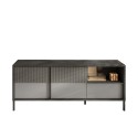Moderni olohuoneen TV-taso, 2 ovea, 1 laatikko, 156x40x64cm Saban Varasto
