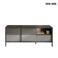 Moderni olohuoneen TV-taso, 2 ovea, 1 laatikko, 156x40x64cm Saban Tarjous