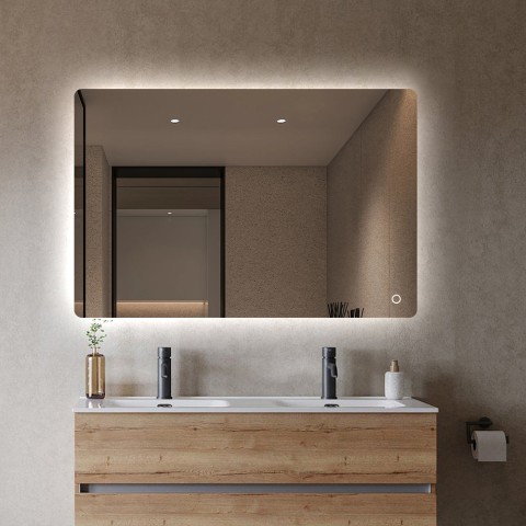 Heijastava kylpyhuoneen peili LED-valoilla 70x90cm Strokkur L Tarjous
