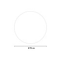 Pyöreä kylpyhuoneen LED-valopeili Smidmur L, 70 cm taustavalaistu kehys Alennusmyynnit