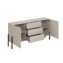 Moderni beige lipasto Sibel, 2 kaappia ja 3 laatikkoa, 184x40x89cm Tarjous