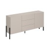Moderni beige lipasto Sibel, 2 kaappia ja 3 laatikkoa, 184x40x89cm Myynti