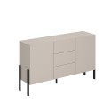 Moderni beige lipasto Autrey, 2 kaappia ja 3 laatikkoa, 140x35x63cm Myynti