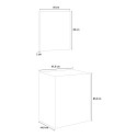 Lisbona 80 allaskaappi ja pesuallas 80 cm sekä LED-peili Varasto