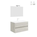 Easy 90 allaskaappi ja pesuallas 90 cm sekä LED-peili Tarjous