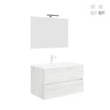Easy 90 allaskaappi ja pesuallas 90 cm sekä LED-peili Tarjous