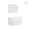 Easy 90 allaskaappi ja pesuallas 90 cm sekä LED-peili Tarjous