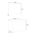 Easy 100 allaskaappi ja pesuallas 100 cm sekä LED-peili Alennusmyynnit