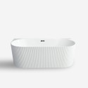Soikea kylpyamme Delo, 170x80 cm pinta-asennettava, seinäteline Myynti