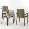 Käsinojalliset tuolit polyrottinkia, baariin, pihalle Bistrot Arm Grand Soleil 