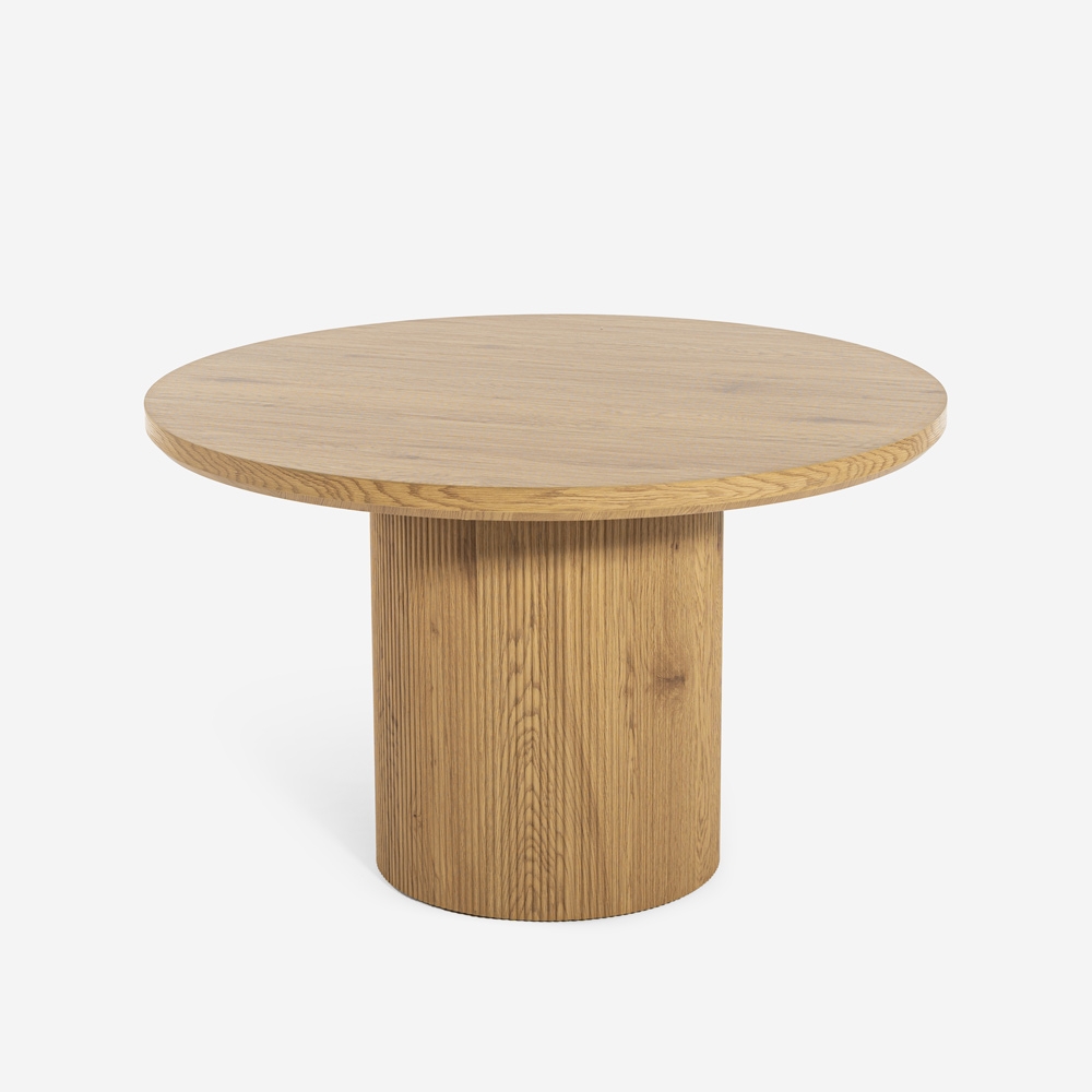 Pyöreä puinen ruokapöytä Bering, 120 cm, pyöreä jalusta Tarjous