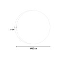 Pyöreä kylpyhuoneen älypeili ETR116-S, 60 cm, taustavalaistu, huurtumaton Tarjous