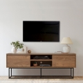 Moderni teollinen TV-taso Rodez, puuta ja metallia, 140x40x50 cm Tarjous