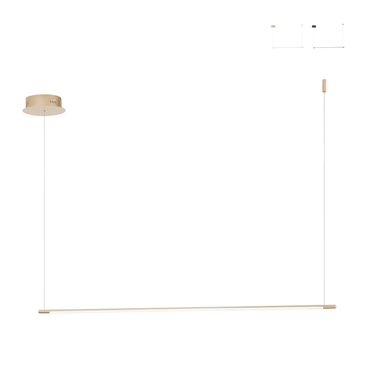 Genius L riippuvalaisin metallisella LED-valopalkilla 120 cm Tarjous