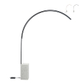 Metallinen kaari lattiavalaisin LED-valoilla H215cm Biblio M Tarjous