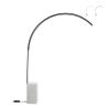 Metallinen kaari lattiavalaisin LED-valoilla H215cm Biblio M Tarjous