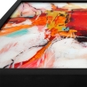 Abstrakti moderni taulu 64x64cm maalattu plexiglasiin musta kehys Tzarb Alennusmyynnit