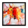 Abstrakti moderni taulu 64x64cm maalattu plexiglasiin musta kehys Tzarb Tarjous