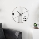 Moderni ja minimalistinen seinäkello 65x60cm metallia Rondo Myynti