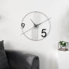 Moderni ja minimalistinen seinäkello 65x60cm metallia Rondo Myynti