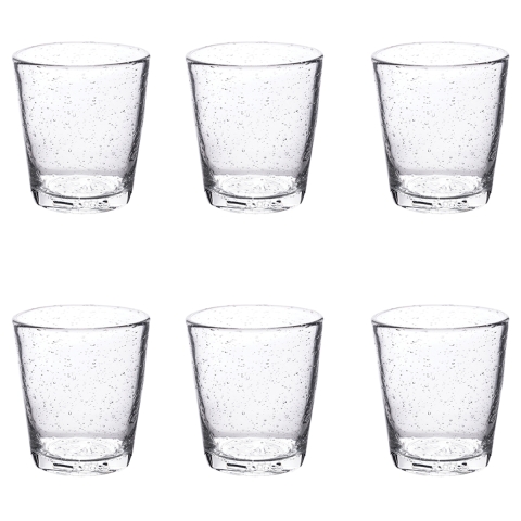 Sarja 6 kirkasta lasia 300 ml puhallettu lasi Cancun Tarjous