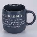 Victionary L - 3-osainen pinottava kivitavaramukisarja, 350 ml, teksteillä Luettelo