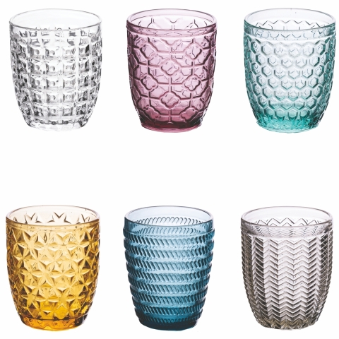 Setti 6 vesilasia 350 ml työstetyllä geometriapinnalla Geometrie Tarjous