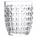 6 kpl vedenlasisetti 350 ml työstetyllä geometrisella pinnalla Malli