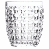 6 kpl vedenlasisetti 350 ml työstetyllä geometrisella pinnalla Malli