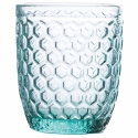6 kpl vedenlasisetti 350 ml työstetyllä geometrisella pinnalla Mitat