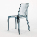Valkoinen neliöpöytä 70x70cm ja kaksi värikästä läpinäkyvää tuolia Dune Titanium Luettelo