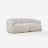 Yuna-2: Kaksipaikkainen kaareva modulaarinen sohva, beige kangas Tarjous