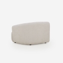 Yuna-2: Kaksipaikkainen kaareva modulaarinen sohva, beige kangas Luettelo