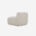 Yuna-2: Kaksipaikkainen kaareva modulaarinen sohva, beige kangas Valinta