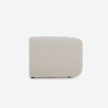 Yuna-2: Kaksipaikkainen kaareva modulaarinen sohva, beige kangas Malli