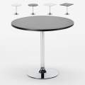 Pieni pöytä baariin, kahvilaan, neliö tai pyöreä, musta, valkoinen 70x70 Bistrot Tarjous
