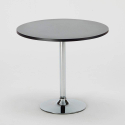 Pieni pöytä baariin, kahvilaan, neliö tai pyöreä, musta, valkoinen 70x70 Bistrot Malli