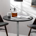 Pieni pöytä baariin, kahvilaan, neliö tai pyöreä, musta, valkoinen 70x70 Bistrot Alennukset