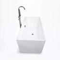Vapaasti seisova kylpyallas, suorakulmainen moderni design Icaria Alennusmyynnit