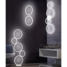 Nural - Moderni LED-lattiavalaisin, 5 rengasta, himmennettävä valo Alennusmyynnit