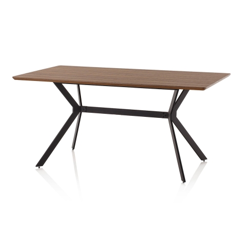 Moderni ruokapöytä 160x90cm puuta ja teollisuusmetallia Monaco Tarjous
