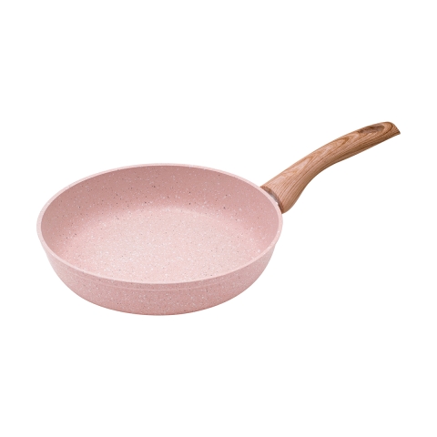 Tarttumaton pannu 24cm vaaleanpunainen graniittiefekti Bisetti Stonerose Tarjous
