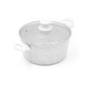 Bisetti Stonewhite tarttumaton kattila 24cm puuvalkoinen kahva Tarjous