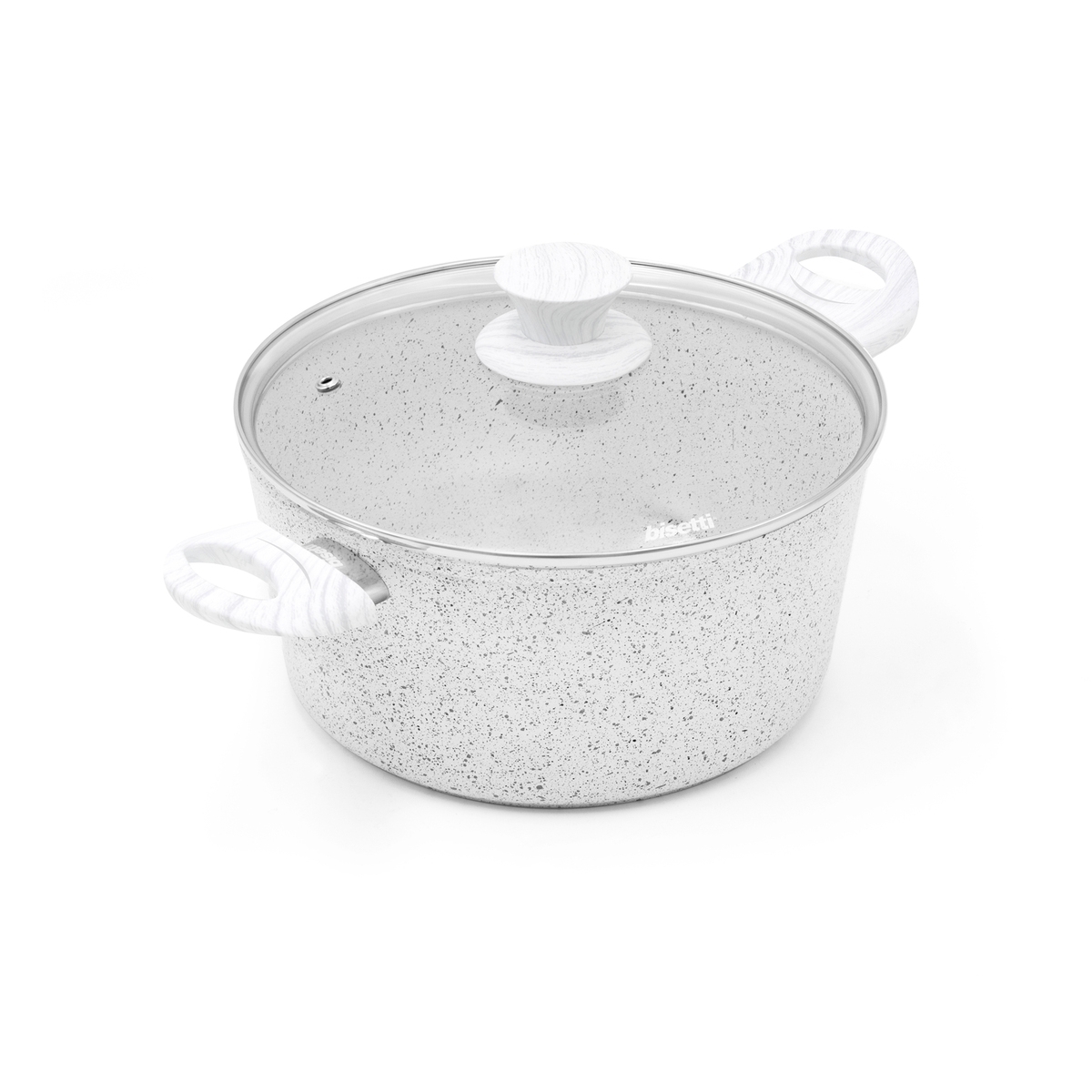 Bisetti Stonewhite tarttumaton kattila 24cm puuvalkoinen kahva Tarjous Bisetti Stonewhite tarttumaton kattila 24cm puuvalkoinen kahva Tarjous