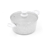 Bisetti Stonewhite tarttumaton kattila 24cm puuvalkoinen kahva Tarjous
