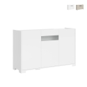 Moderni 3-ovinen senkki savulasilla 130x40x81 Riflesso Tarjous